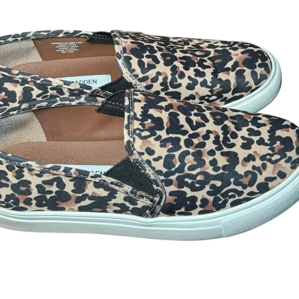 Steve Madden Symba Leopard Slip-On Sneakers Women’s 6.5